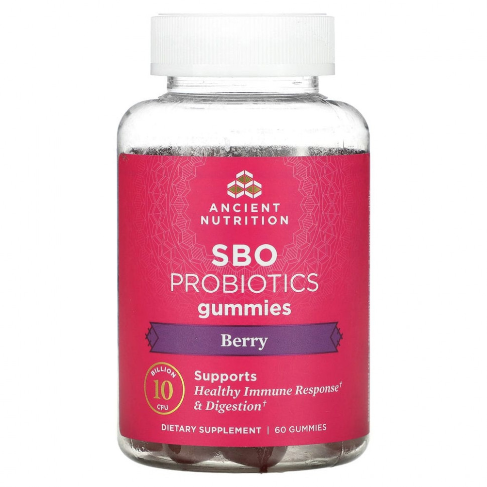   (Iherb) Dr. Axe / Ancient Nutrition, SBO Probiotics,  , , 5  , 60      -     , -, 