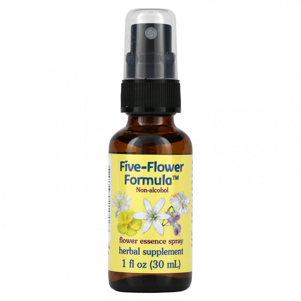 ���� ������ (Iherb) Flower Essence Services, Five-Flower Formula, ����� � ��������� ���������, �� �������� ������, 1 �. ����� (30 ��), ������ �� 2780 ���