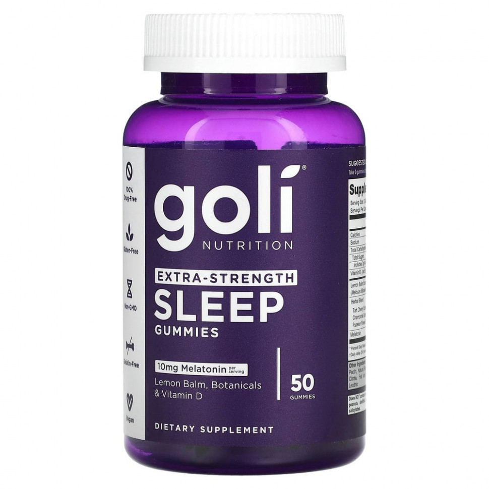 ���� ������ (Iherb) Goli Nutrition, Sleep, ���������� ���� ��������, 10 ��, 50 ����������� ��������, ������ �� 3390 ���