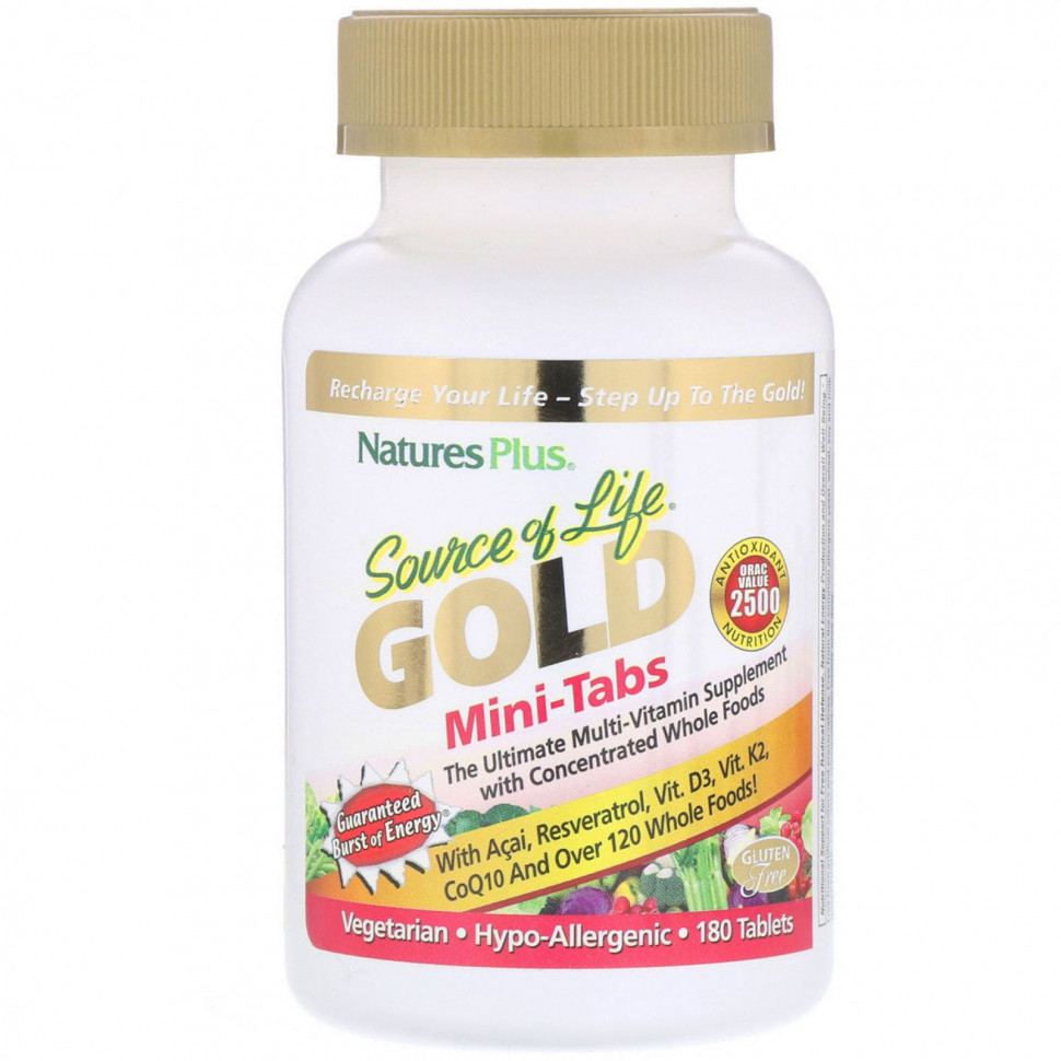   (Iherb) NaturesPlus, Source of Life, Gold, -,   , 180     -     , -, 