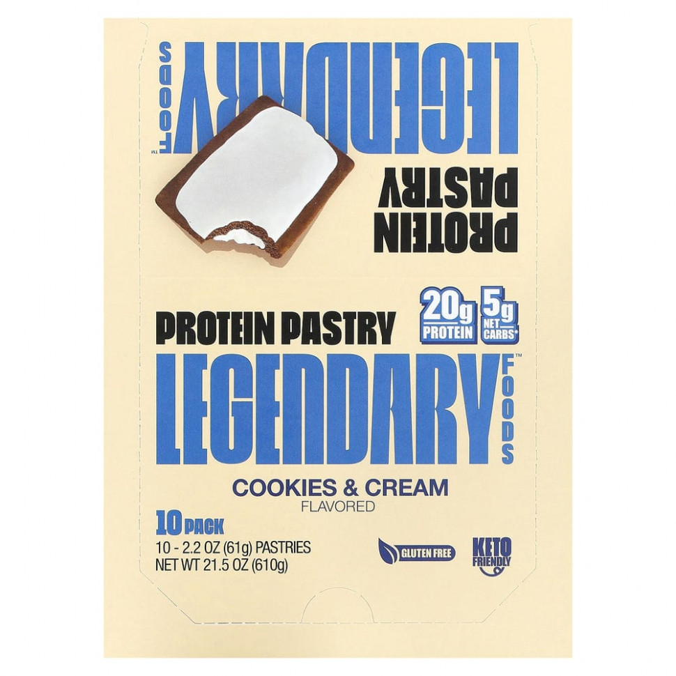 ���� ������ (Iherb) Legendary Foods, Protein Pastry, ������� � ������, 10 ��., 61 � (2,2 �����), ������ �� 7060 ���