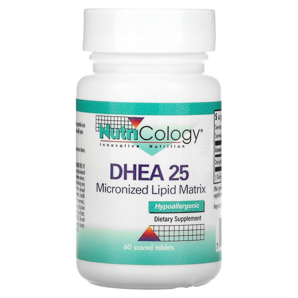 ���� ������ (Iherb) Nutricology, DHEA 25, 60 ������� ��������, ������ �� 5000 ���