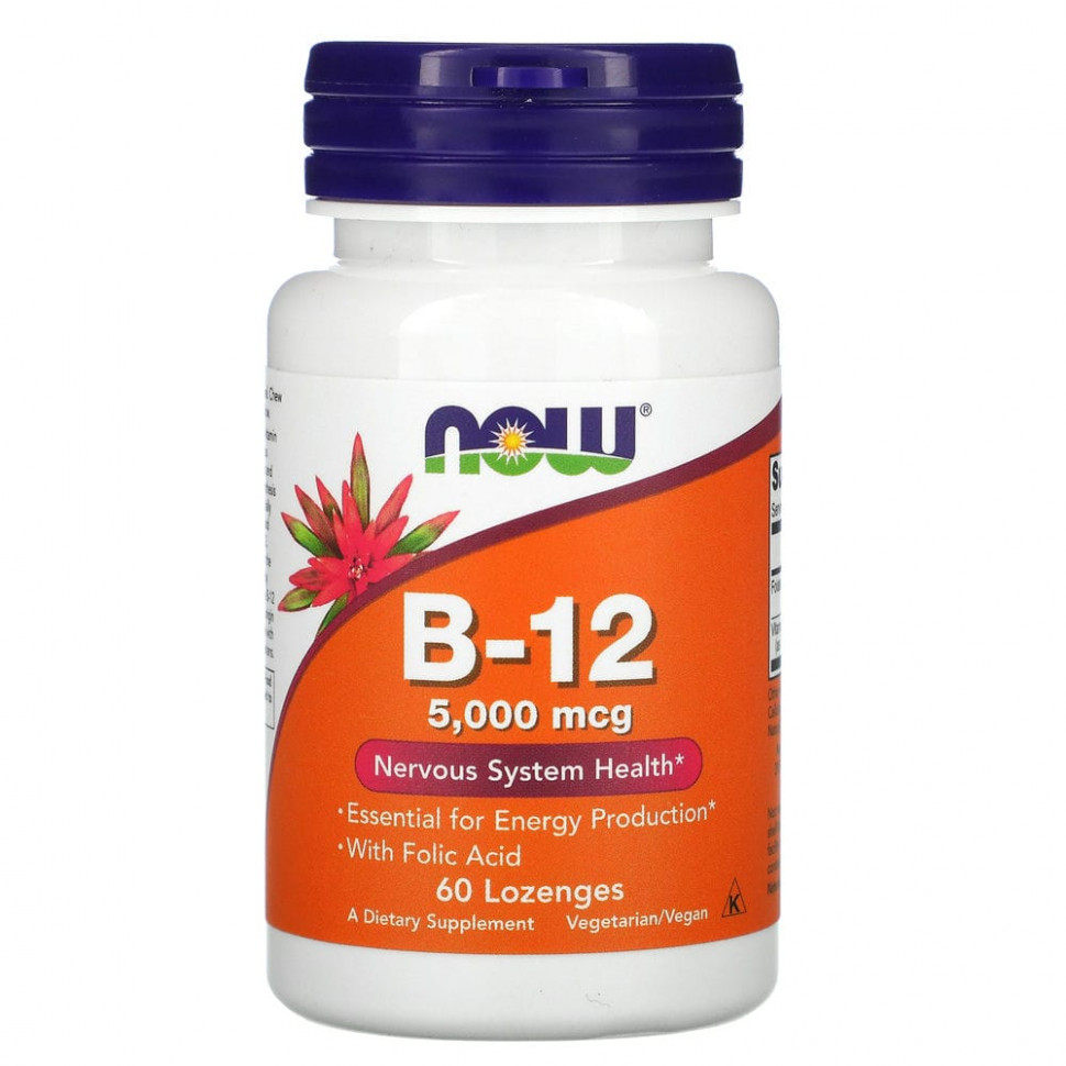   (Iherb) NOW Foods,  B12, 5000 , 60     -     , -, 