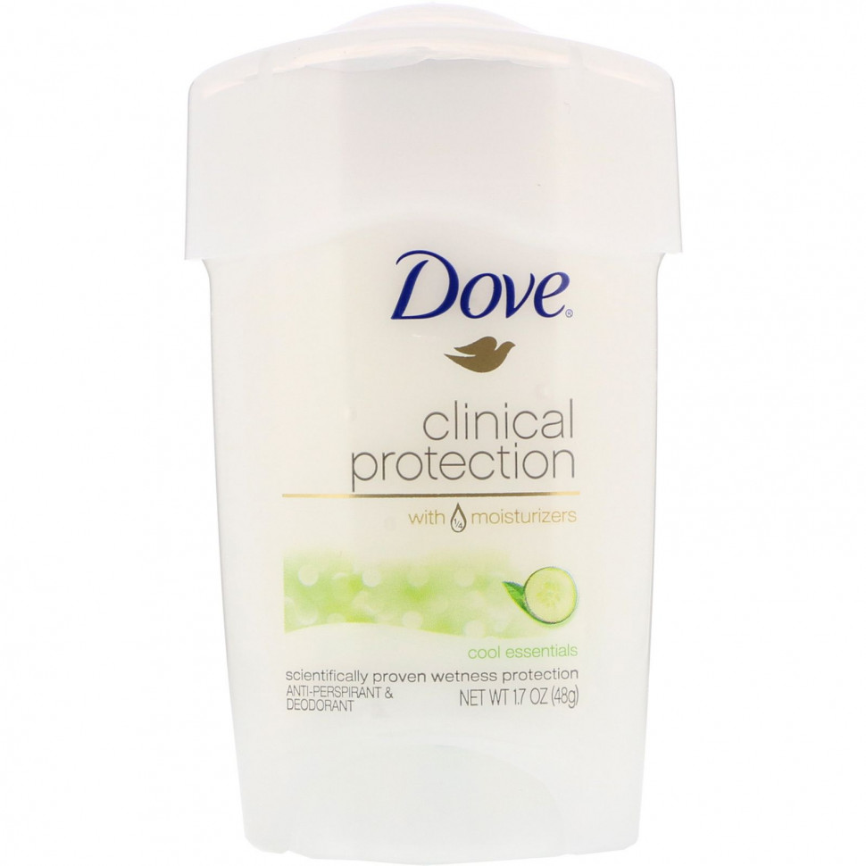 ���� ������ (Iherb) Dove, Clinical Protection, Prescription Strength, ����������-��������������, ��������, 48 � (1,7 �����), ������ �� 1980 ���