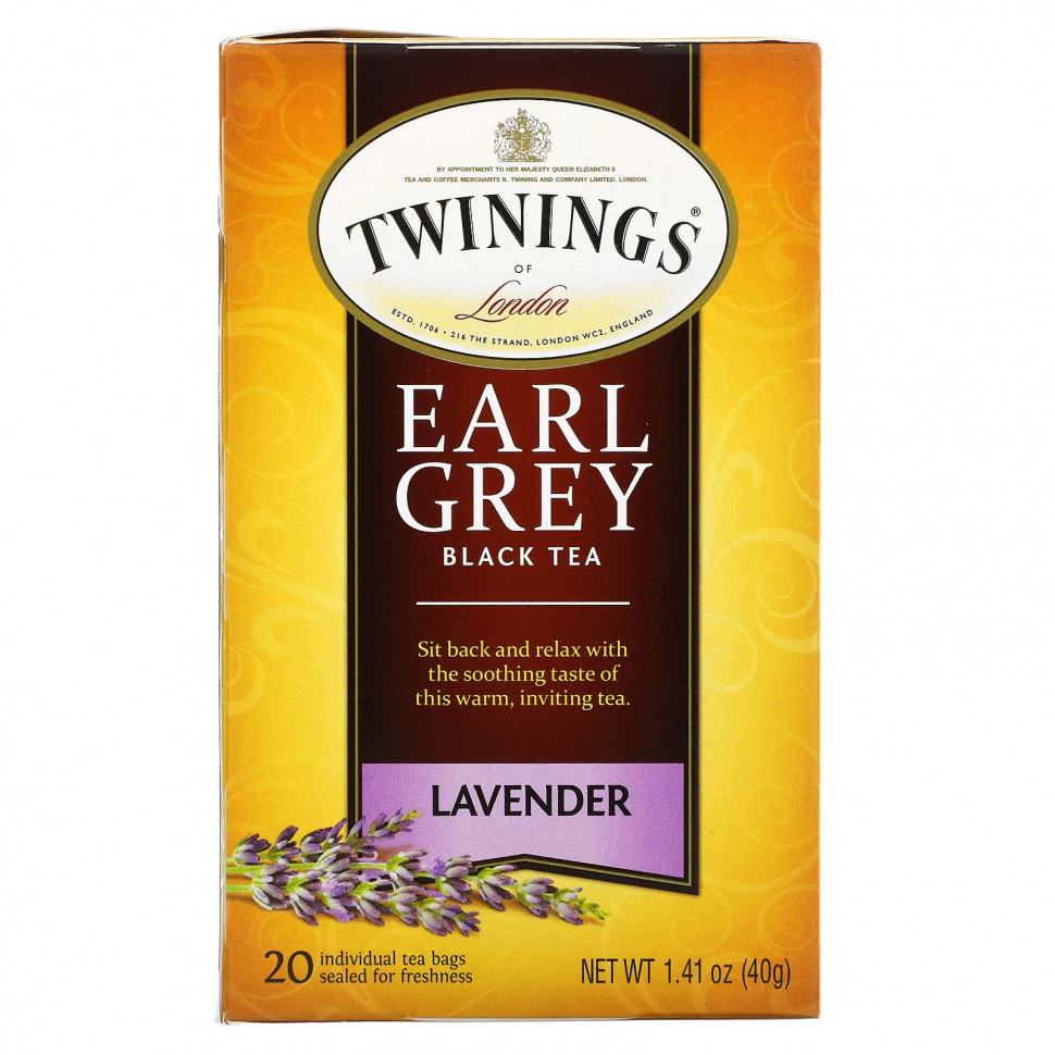 ���� ������ (Iherb) Twinings, '��� ����', ������ ��� � �������� �������, 20 ������ ���������, 1,41 ����� (40 �), ������ �� 1110 ���