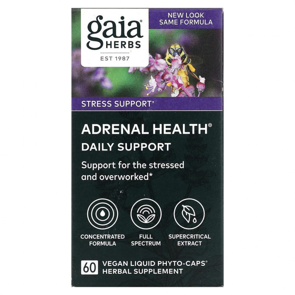   (Iherb) Gaia Herbs, Adrenal Health,  , 60   -    -     , -, 