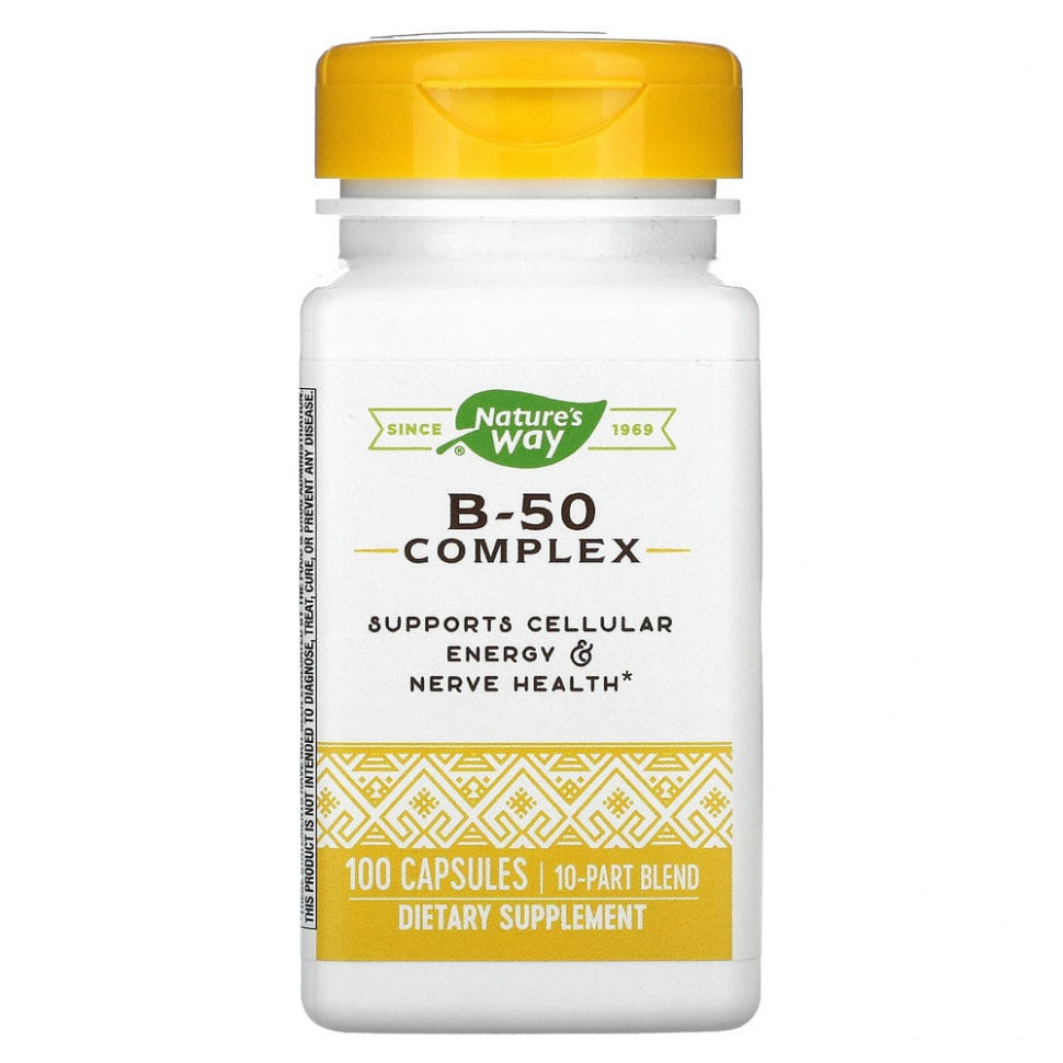 ���� ������ (Iherb) Nature's Way, �������� ��������� B-50, 100 ������, ������ �� 2660 ���