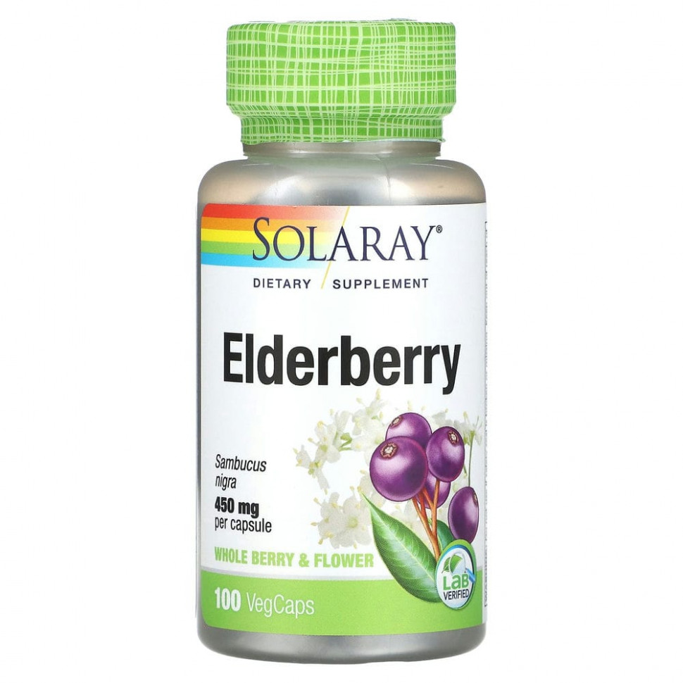 ���� ������ (Iherb) Solaray, ������, 450 ��, 100 ������ �� ������������ ������, ������ �� 1710 ���