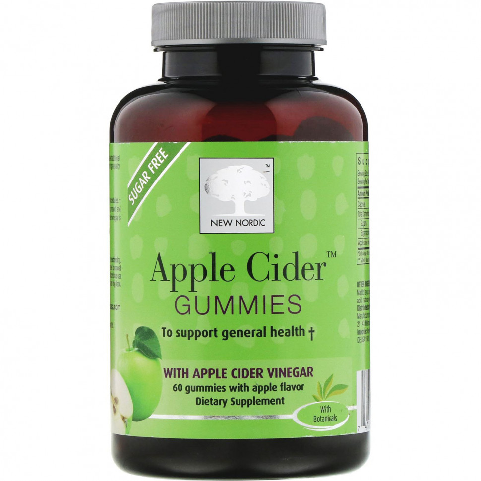 ���� ������ (Iherb) New Nordic, Apple Cider, ����������� �������� �� ������ ������, 60 ��., ������ �� 3370 ���