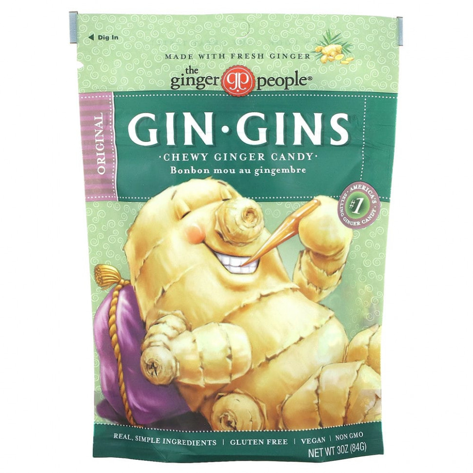   (Iherb) The Ginger People, Gin Gins,   , , 84  (3 )    -     , -, 