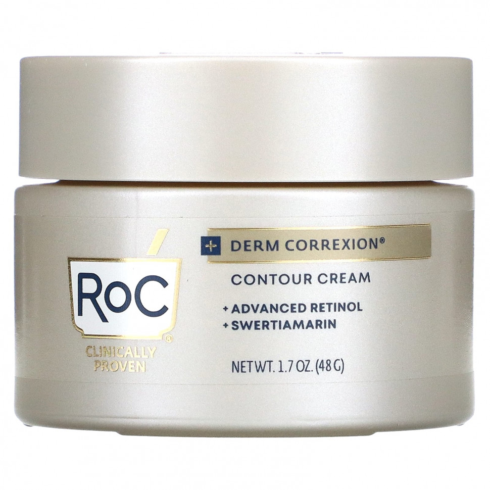   (Iherb) RoC, Derm Correxion, Contour Cream, Advanced Retinol & Swertiamarin, 1.7 fl oz (50 ml)    -     , -, 