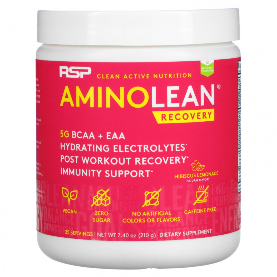   (Iherb) RSP Nutrition, AminoLean Recovery,   , 210  (7,40 )    -     , -, 