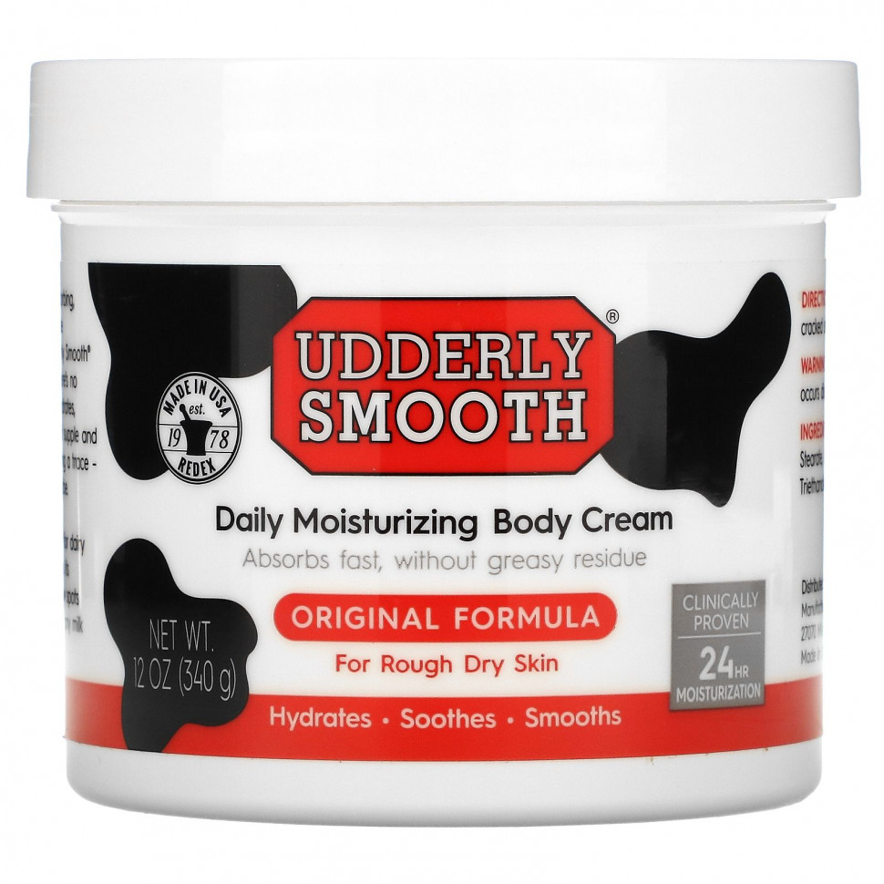 ���� ������ (Iherb) Udderly Smooth, ����������� ���� ��� ���� ��� ����������� ����������, ������������ �������, 340 � (12 �����), ������ �� 1850 ���