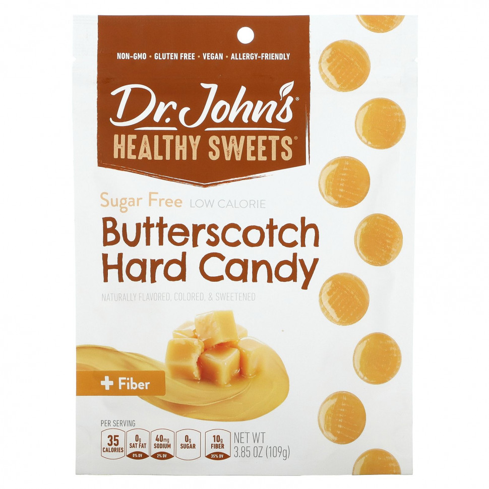   (Iherb) Dr. John's Healthy Sweets,  Butterscotch, + ,  , 109  (3,85 )    -     , -, 