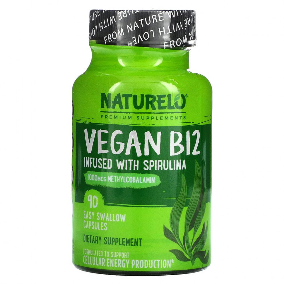 ���� ������ (Iherb) NATURELO, ��������� ������� B12 �� ����������, 90 ������, ������� ����� ����� ����������, ������ �� 4300 ���