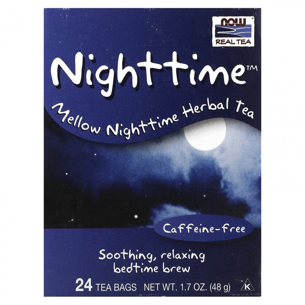 ���� ������ (Iherb) NOW Foods, Real Tea, ��� ��������� ������, ��� �������, 24 ������ ��������, 48 � (1,7 �����), ������ �� 1110 ���