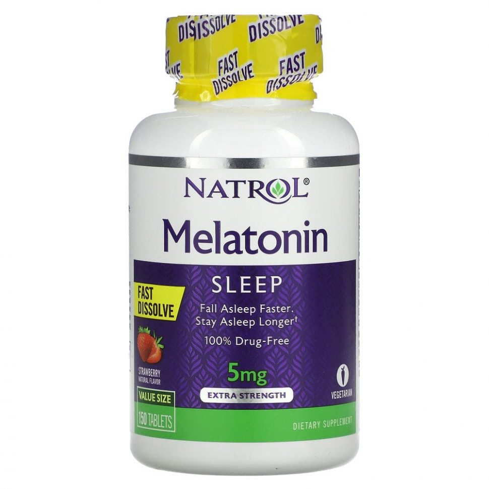 ���� ������ (Iherb) Natrol, ���������, �����������������, ������ ����, ��������, 5 ��, 150 ��������, ������ �� 2880 ���