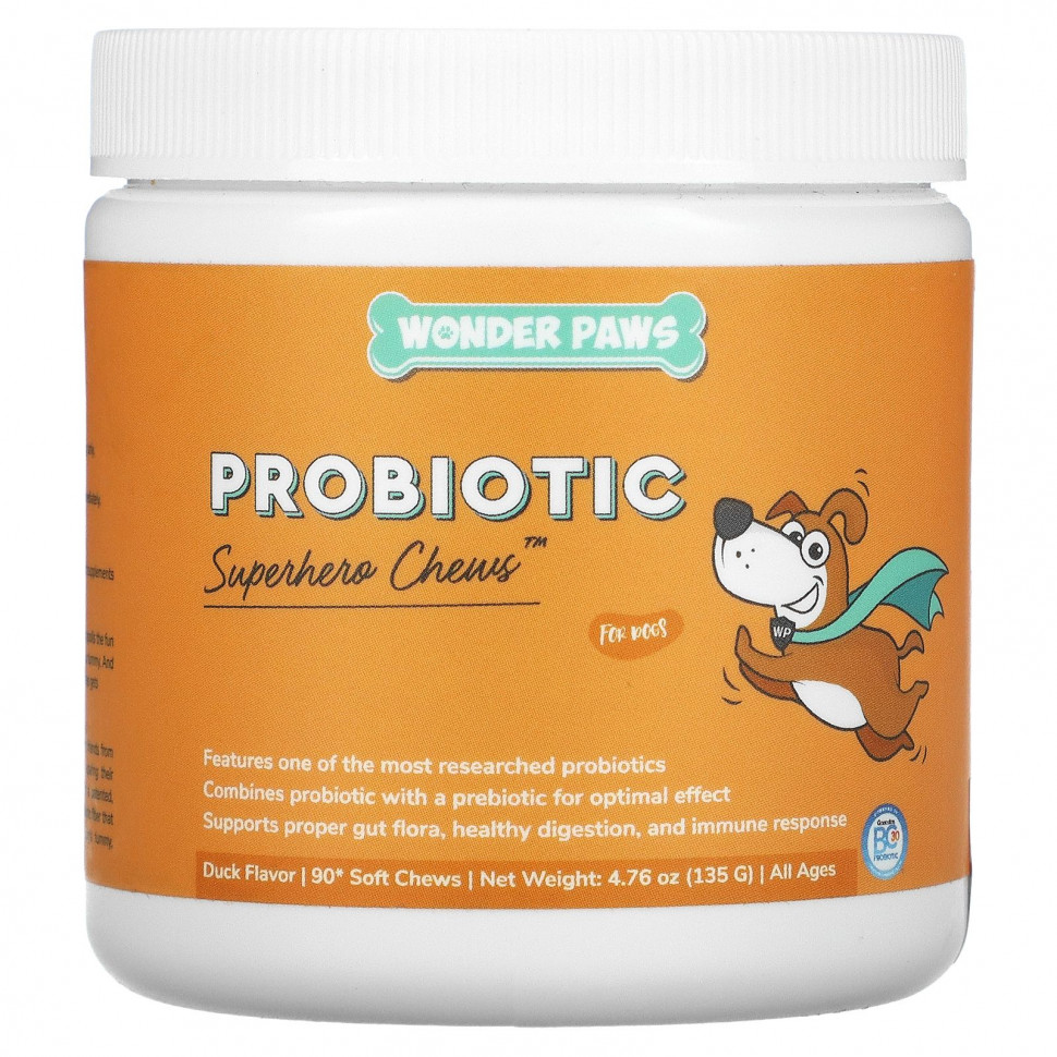   (Iherb) Wonder Paws, Probiotic,     ,   ,  , 90       -     , -, 