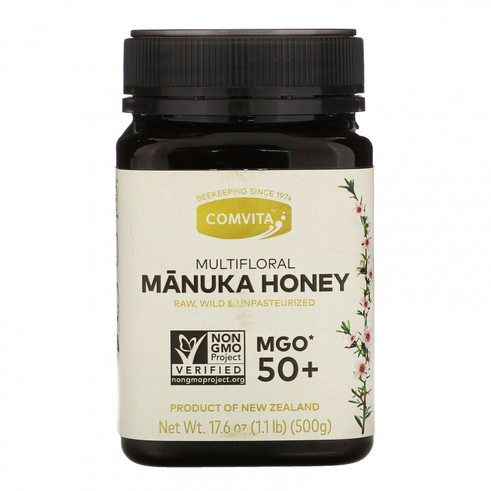 ���� ������ (Iherb) Comvita, Multifloral Manuka Honey, MGO 50+, 17.6 oz (500 g), ������ �� 5240 ���
