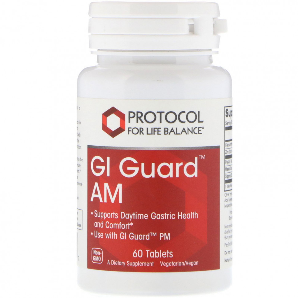 ���� ������ (Iherb) Protocol for Life Balance, GI Guard AM, 60 ��������, ������ �� 4320 ���