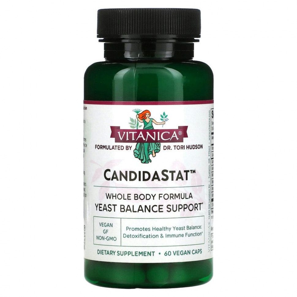 ���� ������ (Iherb) Vitanica, CandidaStat, ��������� ������� �������, 60 �������������� ������, ������ �� 3940 ���