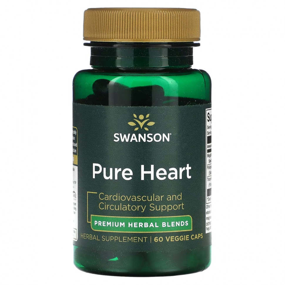   (Iherb) Swanson, Pure Heart, 60      -     , -, 