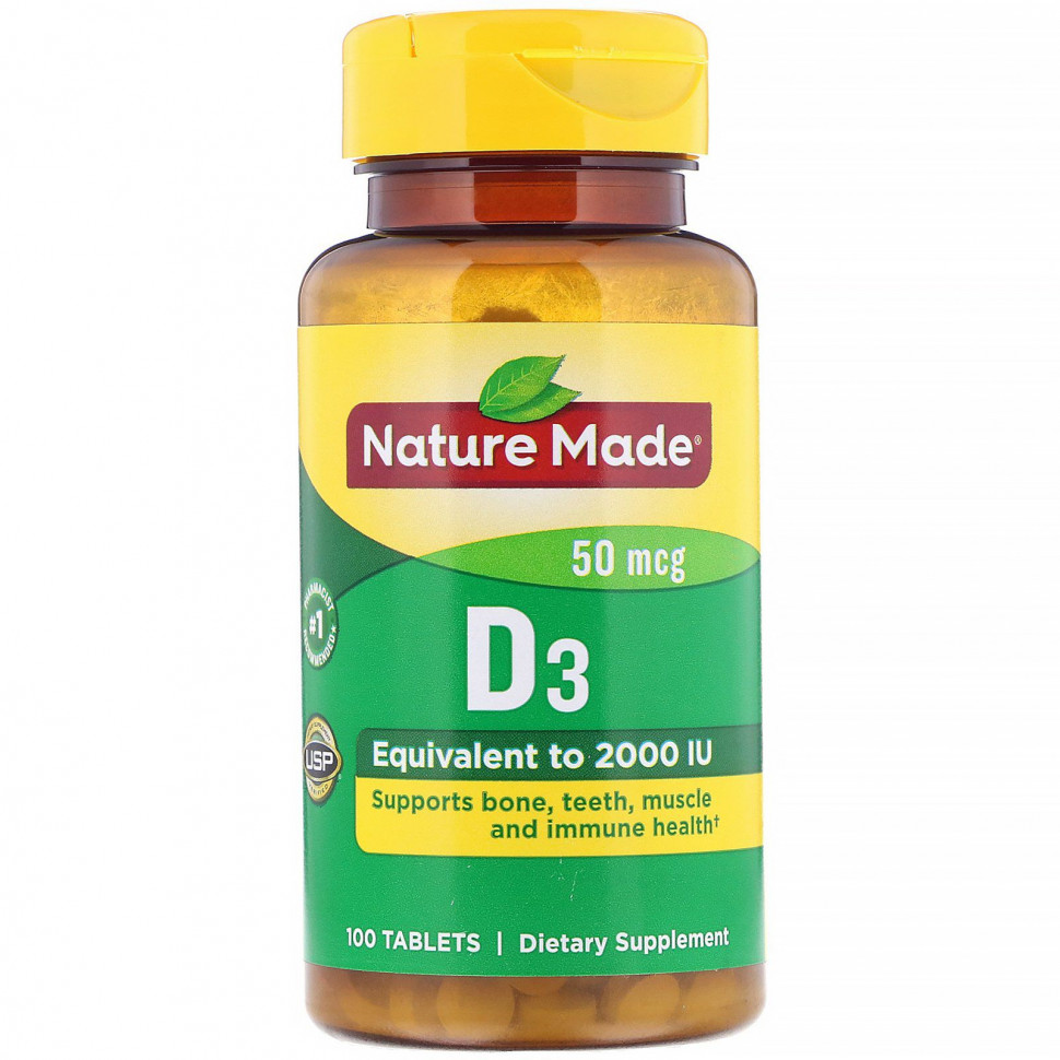   (Iherb) Nature Made,  D3, 50 , 100     -     , -, 