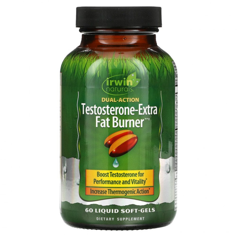   (Iherb) Irwin Naturals, Testosterone-Extra Fat Burner, 60      -     , -, 