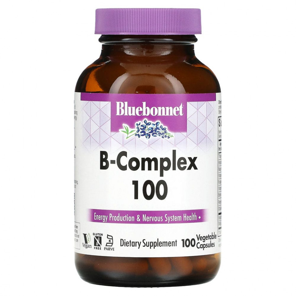 ���� ������ (Iherb) Bluebonnet Nutrition, B-Complex 100, �������� ������ B, 100 �������������� ������, ������ �� 4980 ���
