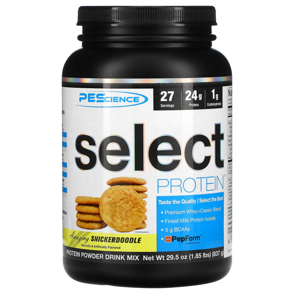 ���� ������ (Iherb) PEScience, Select Protein, ������������ �����������, 837 � (29,5 �����), ������ �� 7520 ���