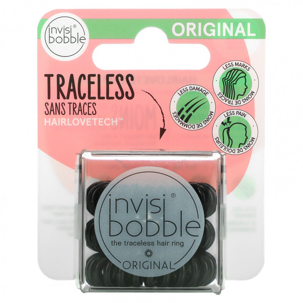 ���� ������ (Iherb) Invisibobble, Original, ���������� ������ ��� �����, ������, 3 ��. � ��������, ������ �� 710 ���