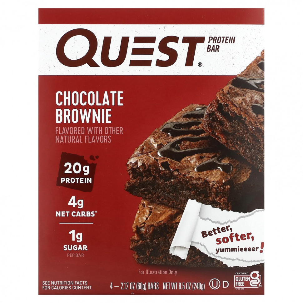 ���� ������ (Iherb) Quest Nutrition, ����������� ��������, ���������� ������, 4 ���������, 60 � (2,12 �����), ������ �� 2540 ���