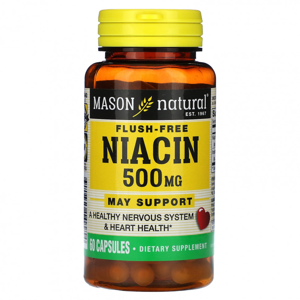 ���� ������ (Iherb) Mason Natural, ������, ��� �����, 500 ��, 60 ������, ������ �� 1760 ���