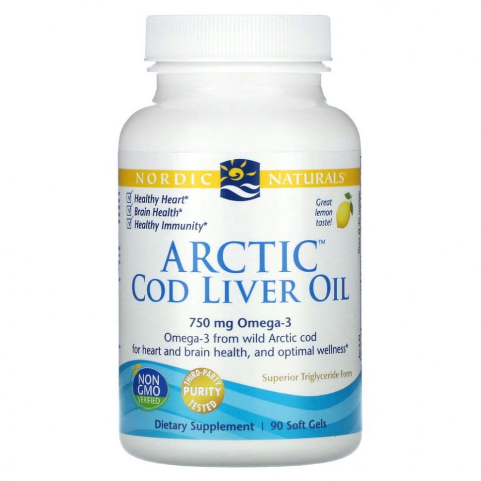 ���� ������ (Iherb) Nordic Naturals, ����� ������ ����������� ������, �����, 1000 ��, 90 ������ ����������� ������, ������ �� 4230 ���