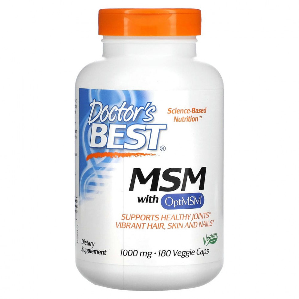 ���� ������ (Iherb) Doctor's Best, ��� � OptiMSM, 1000 ��, 180 ������������ ������, ������ �� 3330 ���