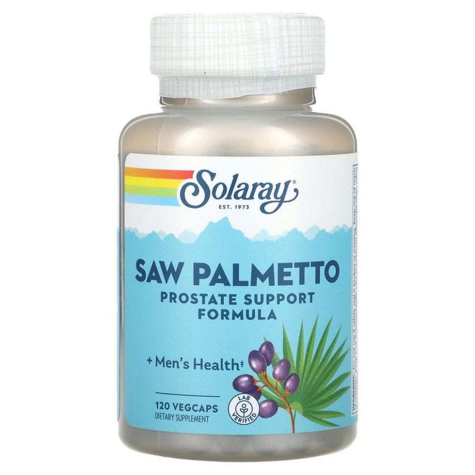���� ������ (Iherb) Solaray, Saw Palmetto, 120 �������������� ������, ������ �� 3790 ���