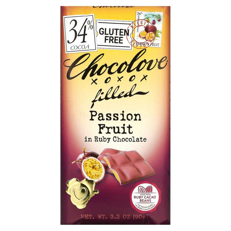 ���� ������ (Iherb) Chocolove, �������� � ������ �� ���������� ��������, 34% �����, 90 � (3,2 �����), ������ �� 690 ���