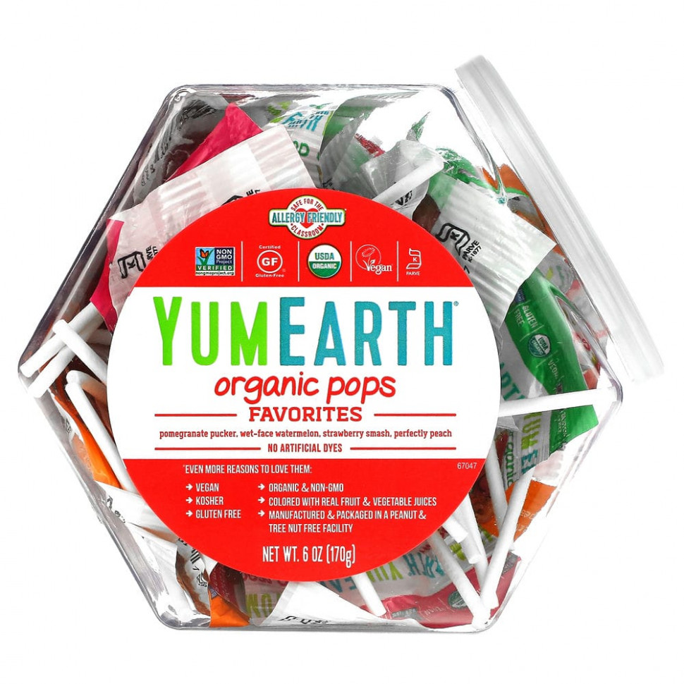 ���� ������ (Iherb) YumEarth, ������������ ������� �� �������, 170 � (6 �����), ������ �� 1910 ���