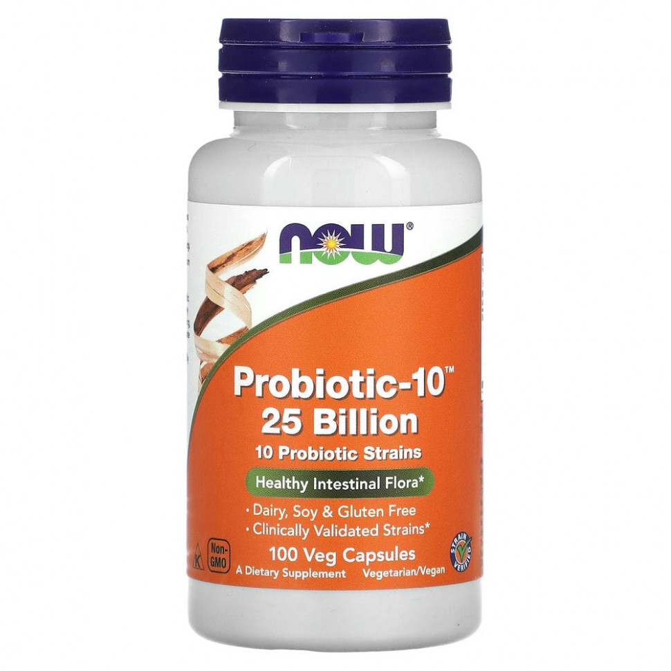   (Iherb) NOW Foods, Probiotic-10, 25 , 100      -     , -, 