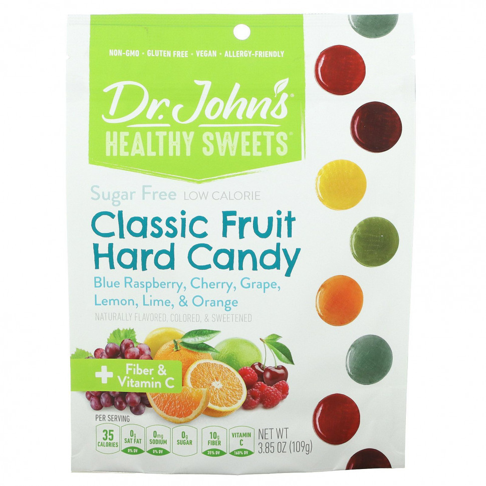   (Iherb) Dr. John's Healthy Sweets,   Classic, +    C,  , 109  (3,85 )    -     , -, 