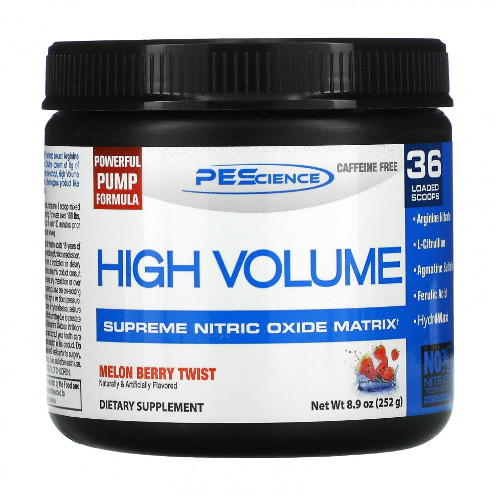 ���� ������ (Iherb) PEScience, High Volume, Supreme Nitric Oxide Matrix, ���� � �����, 252 � (8,9 �����), ������ �� 6000 ���