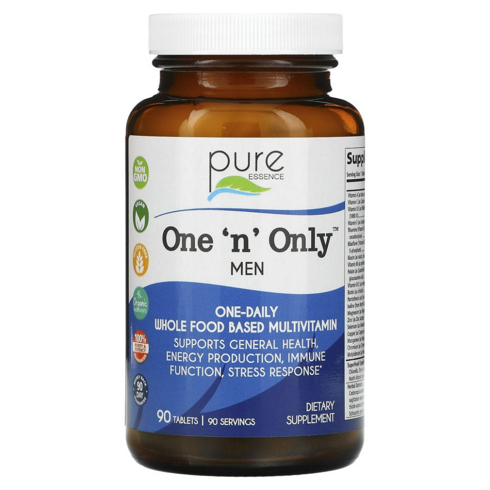 ���� ������ (Iherb) Pure Essence, One 'n' Only Men, �������������� � ��������, 90 ��������, ������ �� 12060 ���