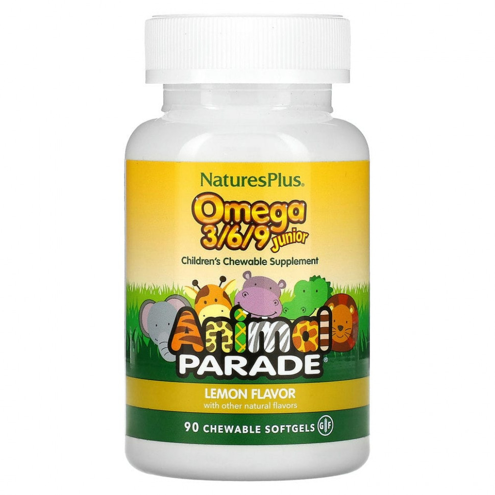   (Iherb) NaturesPlus, Source of Life, Animal Parade,  3/6/9 ,    , 90     -     , -, 