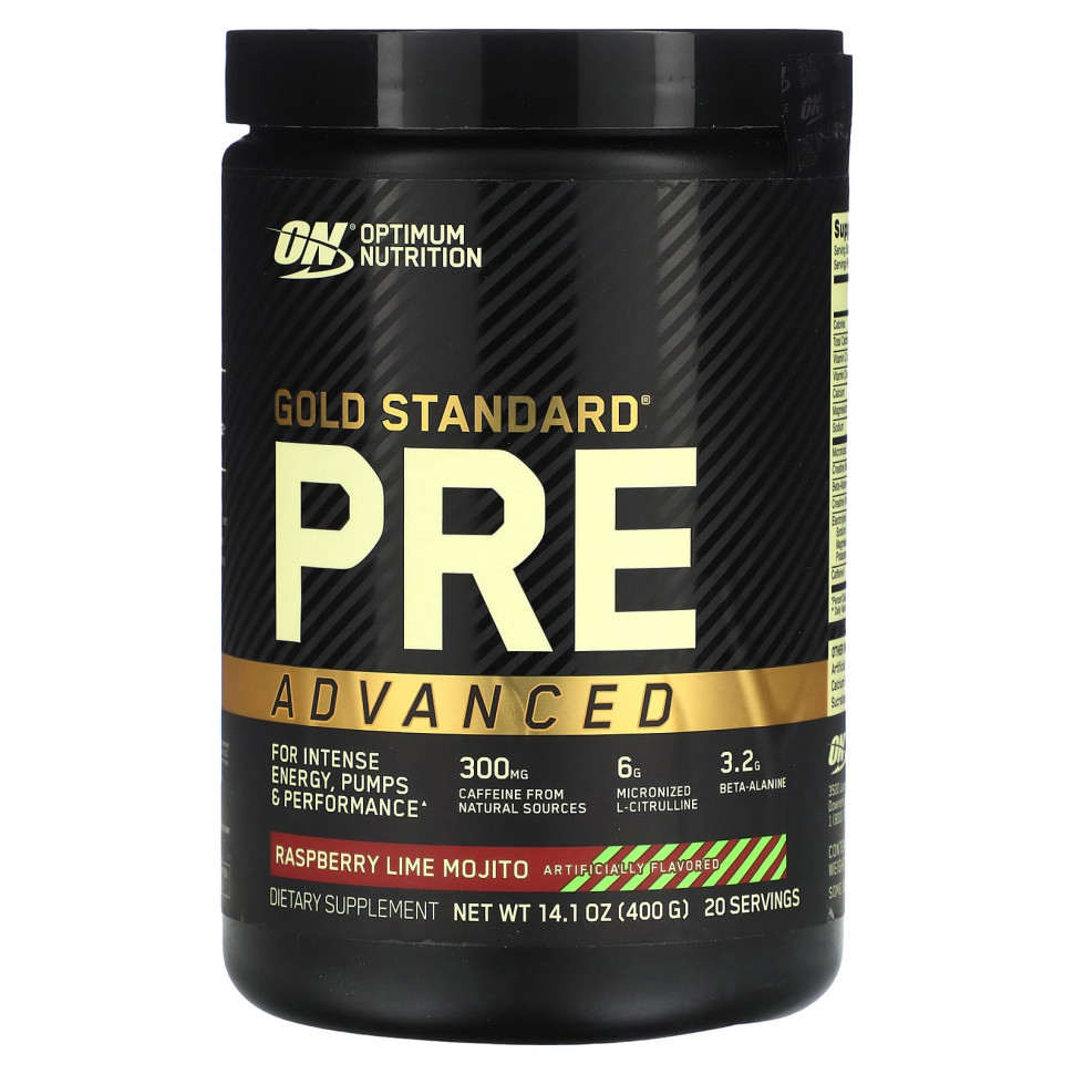 ���� ������ (Iherb) Optimum Nutrition, Gold Standard Pre Advanced, ������ � ������� � ������, 400 � (14,1 �����), ������ �� 8990 ���