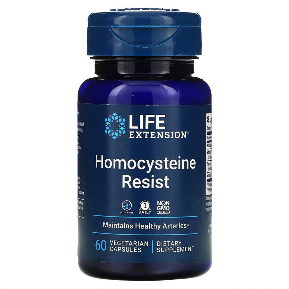 ���� ������ (Iherb) Life Extension, Homocysteine Resist, ������� ��� ����������� ��������� ������ ������������, 60 �������������� ������, ������ �� 3140 ���