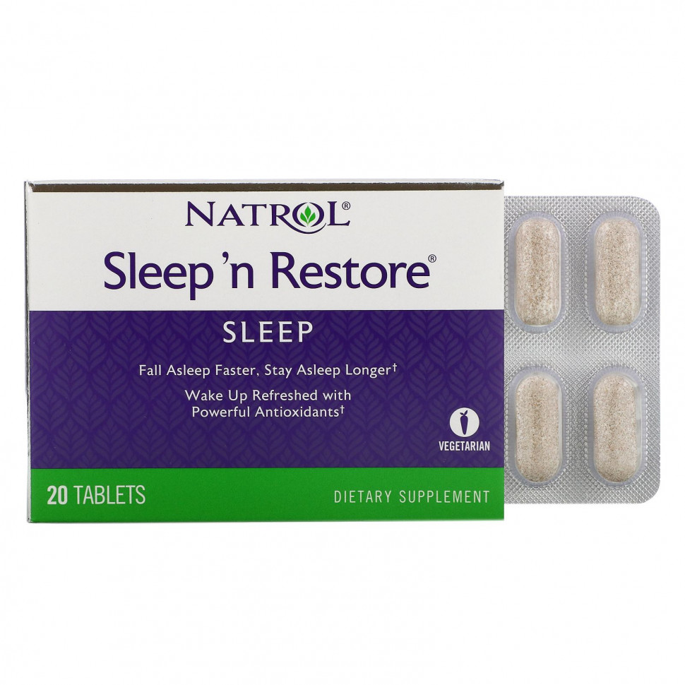   (Iherb) Natrol, Sleep 'n Restore, 20     -     , -, 