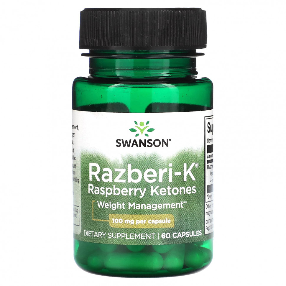 ���� ������ (Iherb) Swanson, Razberi-K, ������ ������, 100 ��, 60 ������, ������ �� 1050 ���