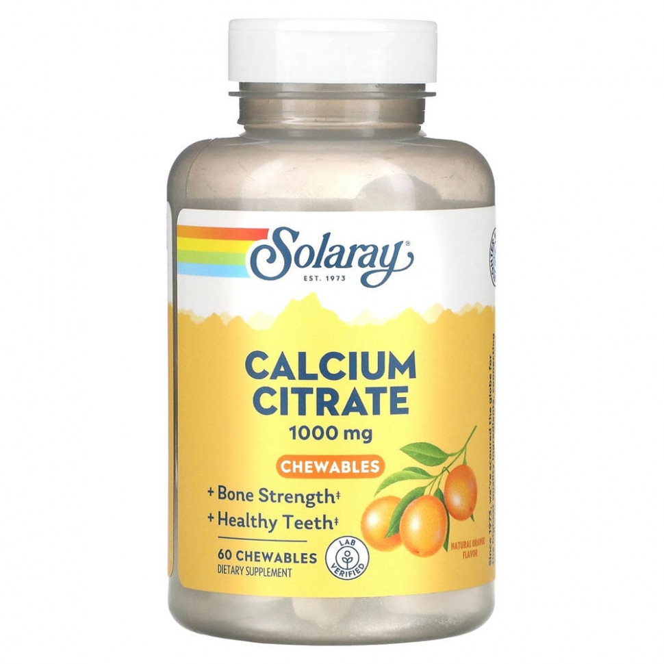 ���� ������ (Iherb) Solaray, ������ �������, ����������� ��������, 250 ��, 60 ����������� ��������, ������ �� 2500 ���