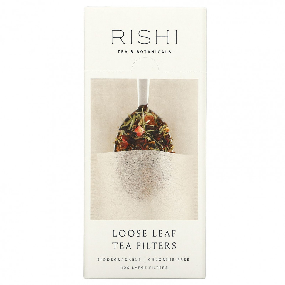   (Iherb) Rishi Tea, Loose Leaf Tea Filter Bags, 100 Bags    -     , -, 