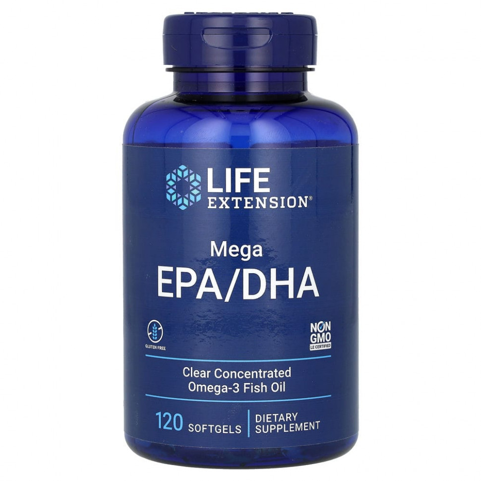   (Iherb) Life Extension, Mega EPA/DHA, 120     -     , -, 